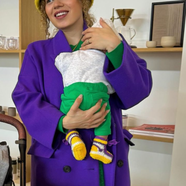 Baby Crochet Sneakers - AJ Lakers