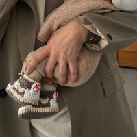 Thumbnail for Baby Crochet Sneakers - AJ Travis Mocha