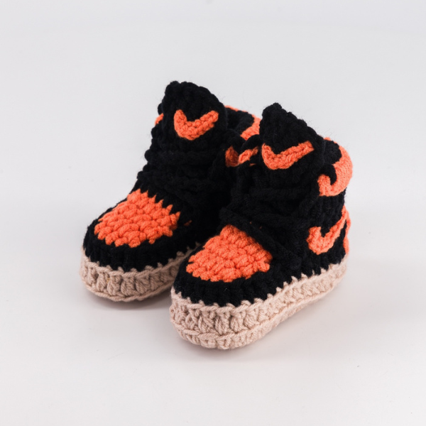 Baby Crochet Sneakers - AJ Orange Juice - Baby Sneakers Shop - unisex baby crochet shoes