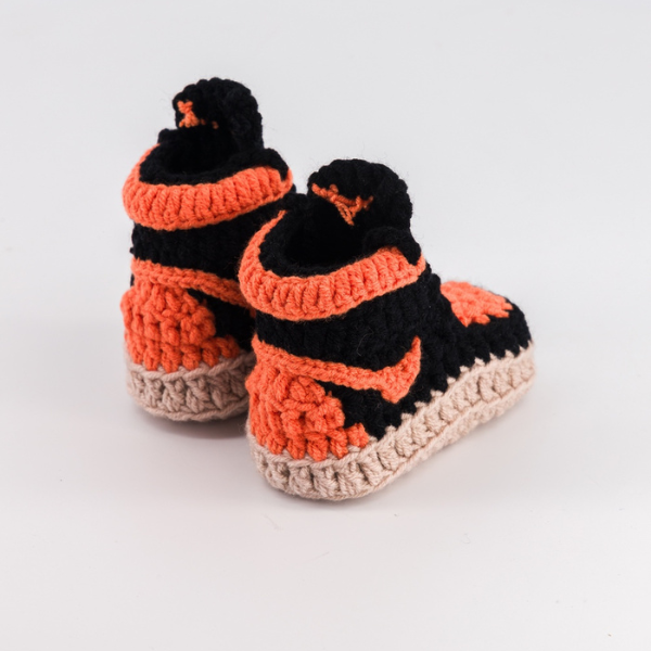 Baby Crochet Sneakers - AJ Orange Juice - Baby Sneakers Shop - unisex baby crochet shoes