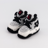 Thumbnail for Baby Crochet Sneakers - AJ4 Maze - Baby Sneakers Shop - unisex baby crochet shoes