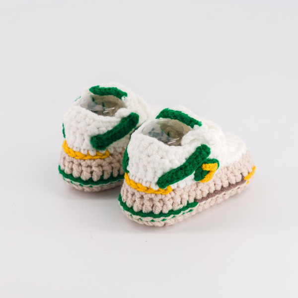 Baby Crochet Sneakers - NB Leon - Baby Sneakers Shop - unisex baby crochet shoes