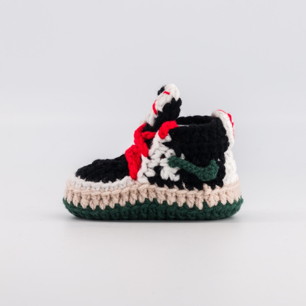 Baby Crochet Sneakers - AJ Low Travis Kaki - Baby Sneakers Shop - unisex baby crochet shoes