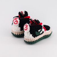 Thumbnail for Baby Crochet Sneakers - AJ Low Travis Kaki - Baby Sneakers Shop - unisex baby crochet shoes