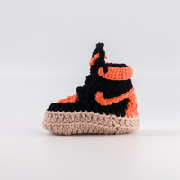 Thumbnail for Baby Crochet Sneakers - AJ Orange Juice - Baby Sneakers Shop - unisex baby crochet shoes
