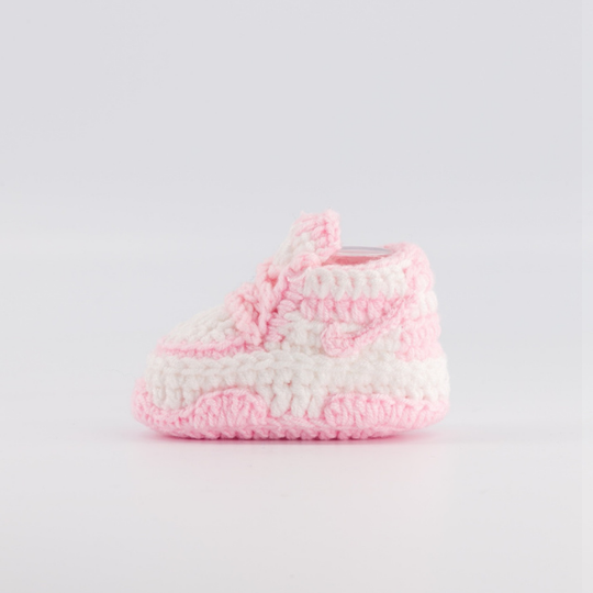 Baby Crochet Sneakers Dunk Pink