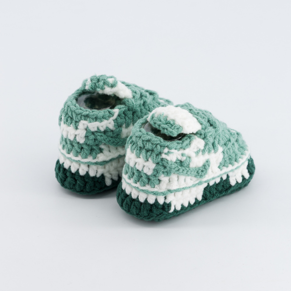 Baby Crochet Sneakers - Dunk Mint