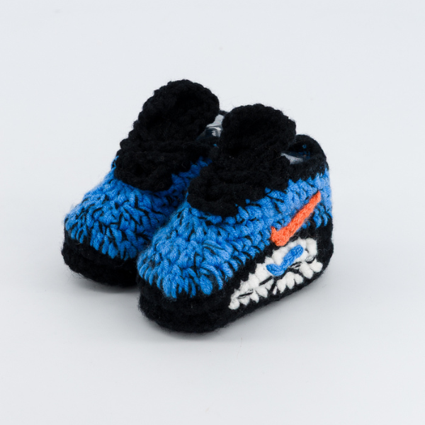 Baby Crochet Sneakers - Requin Blue