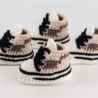 Thumbnail for Baby Crochet Sneakers - Converse Mix
