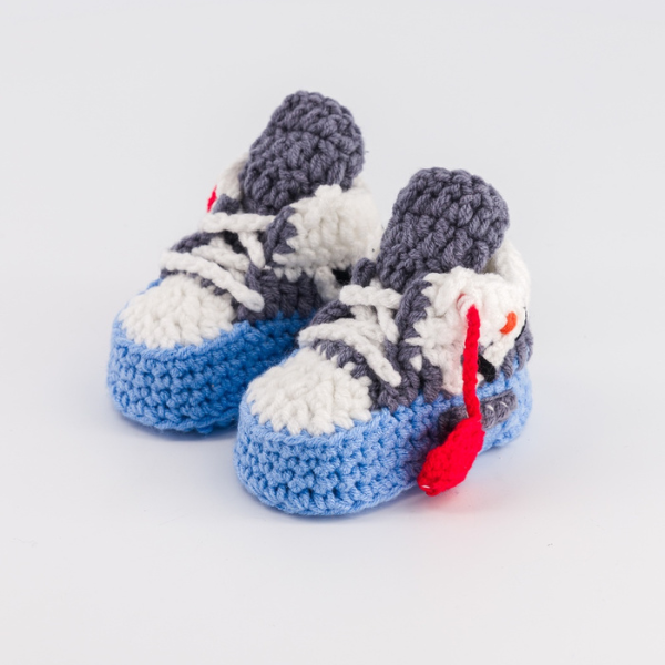 Baby Crochet Sneakers - Air Max O-W - Baby Sneakers Shop - unisex baby crochet shoes