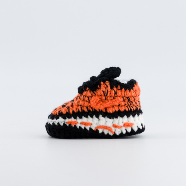 Baby Crochet Sneakers - Requin Orange