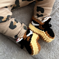Thumbnail for Baby Crochet Sneakers - AJ Low Travis Scott