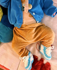 Thumbnail for Baby Crochet Sneakers - AJ1 O-W UNC