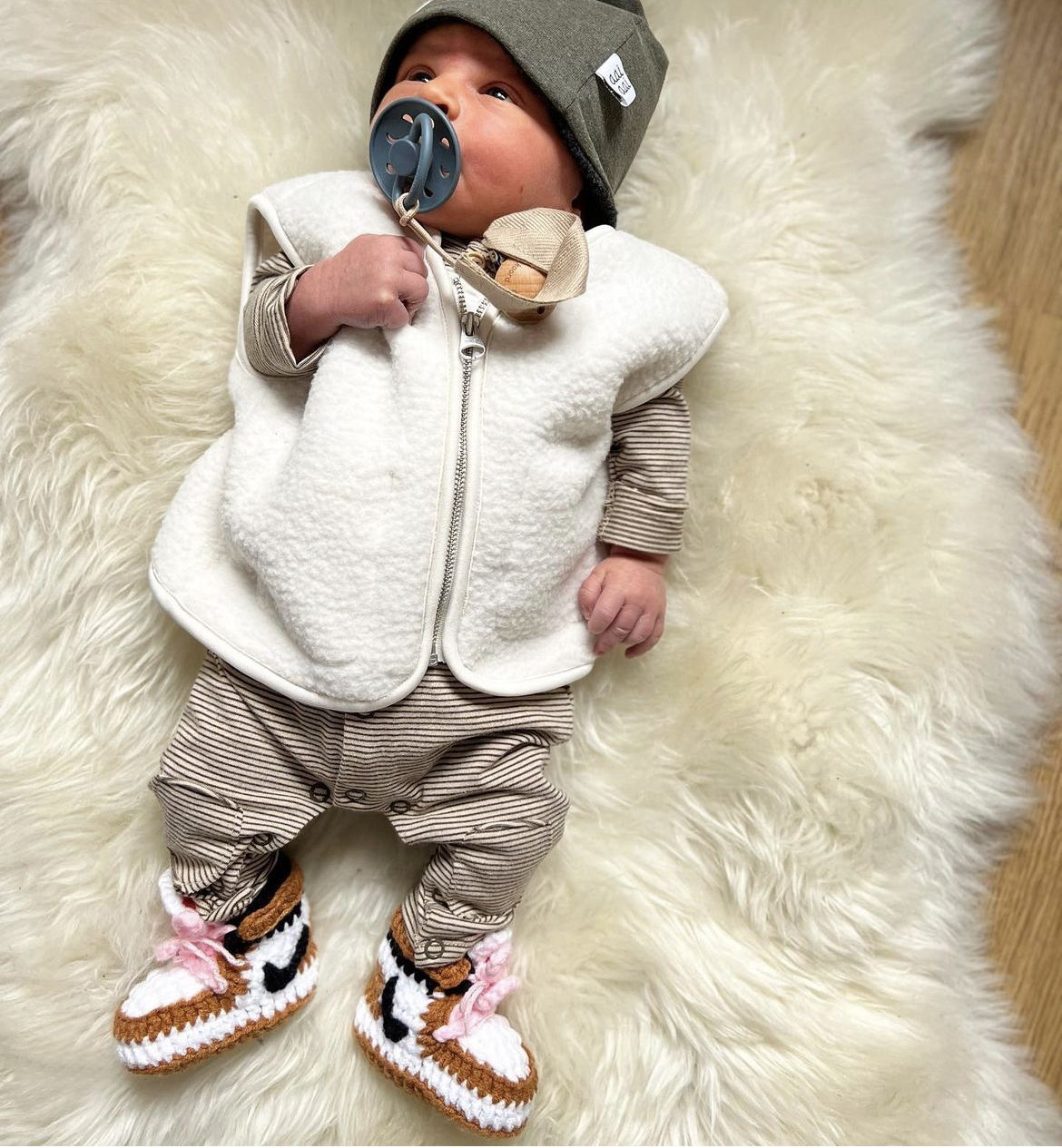 Baby Crochet Sneakers - AJ1 Travis Scott