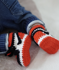 Thumbnail for Baby Crochet Sneakers - AJ1 Chicago - Baby Sneakers Shop - unisex baby crochet shoes