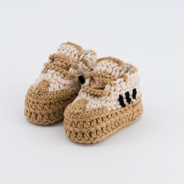 Baby Crochet Sneakers - Samba OG Cream