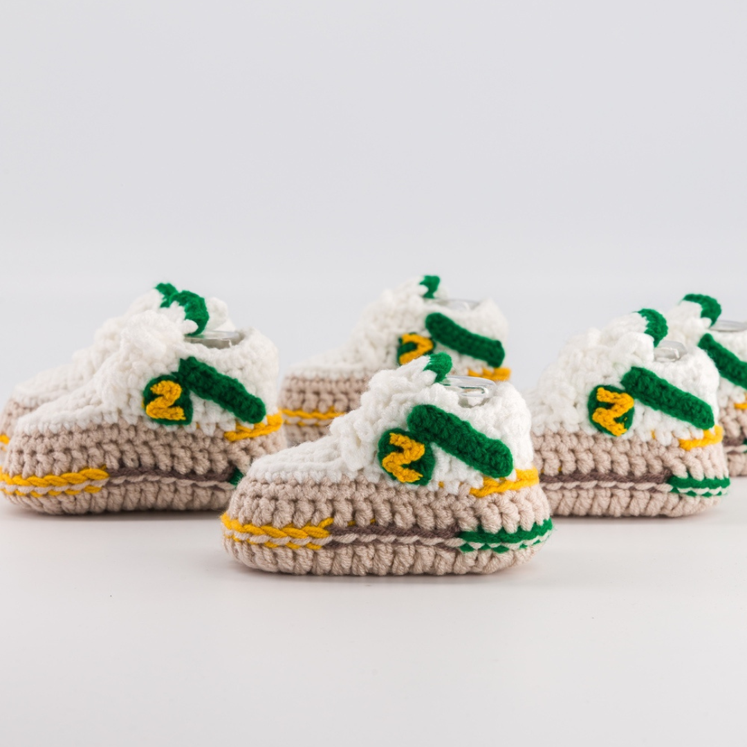 Baby Crochet Sneakers - NB Leon - Baby Sneakers Shop - unisex baby crochet shoes