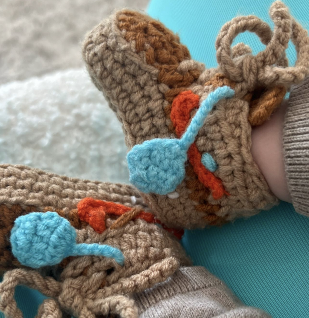 Baby Crochet Sneakers - Air Max O-W Beige