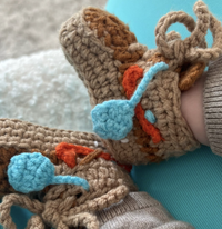 Thumbnail for Baby Crochet Sneakers - Air Max O-W Beige