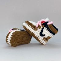 Thumbnail for baby crochet shoes AJ1 travis scott