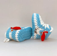 Thumbnail for baby crochet shoes AJ1 Off White UNC