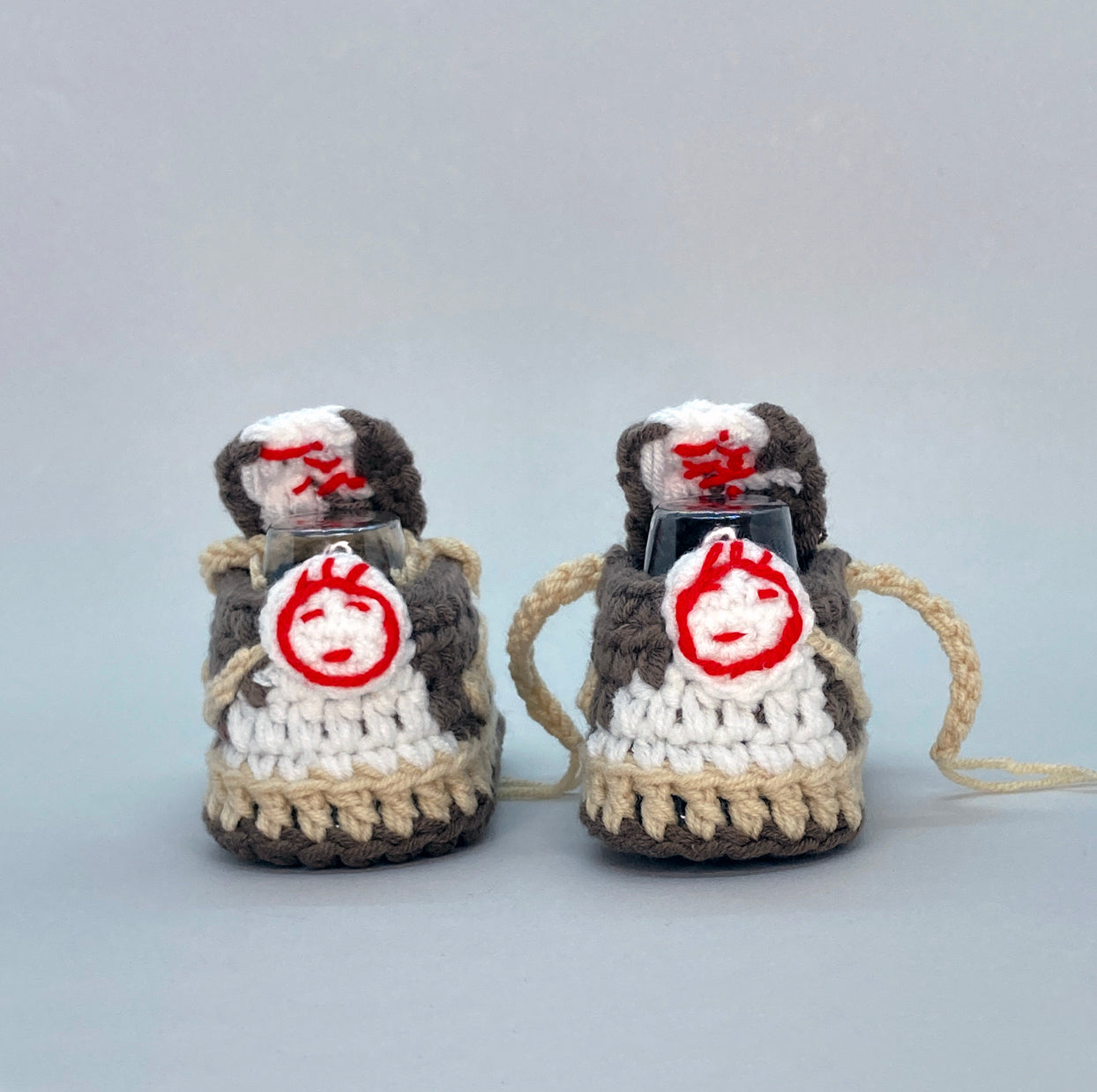 Baby Crochet Sneakers - AJ Travis Reverse Mocha - Baby Sneakers Shop - unisex baby crochet shoes