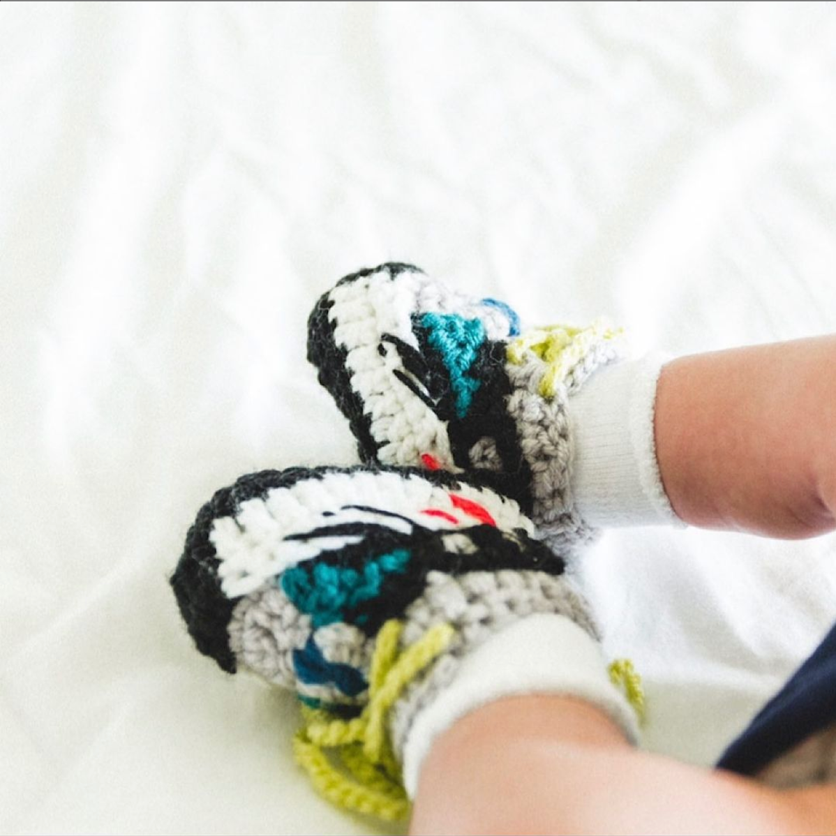 newborn crochet sneakers yeezy wave