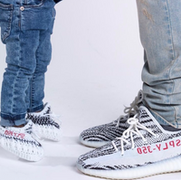 Thumbnail for Baby Crochet Sneakers - YZY Zebra - Baby Sneakers Shop - unisex baby crochet shoes