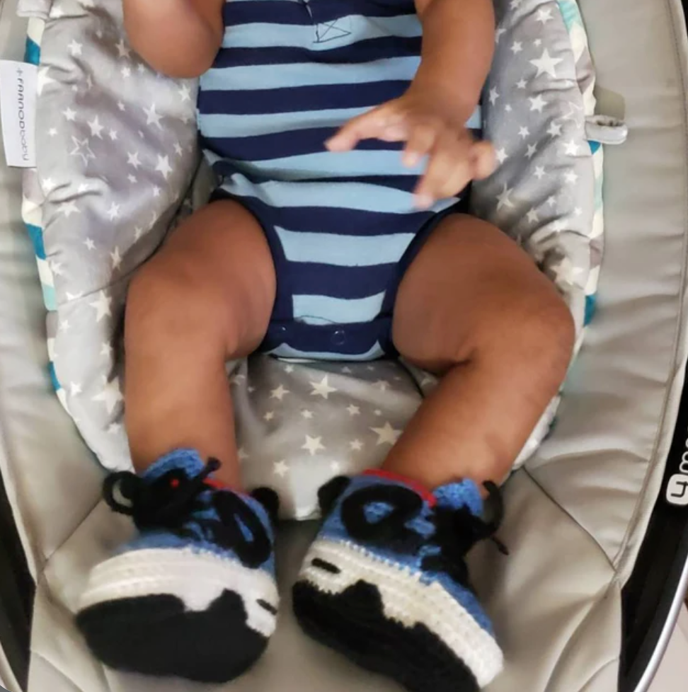 Baby Crochet Shoes AJ4 Cactus Jack Baby Sneakers Shop Paris