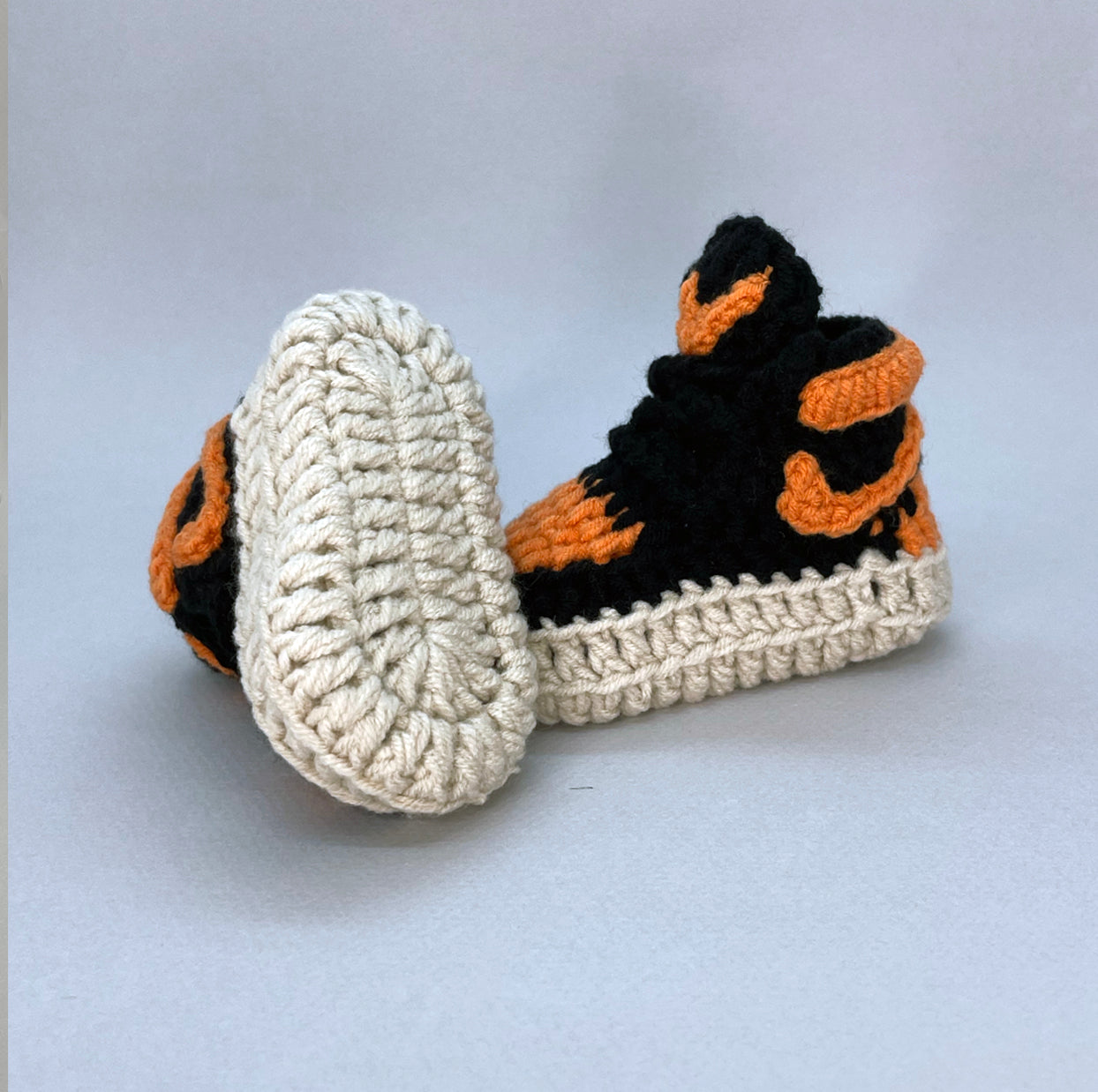 Baby Crochet Sneakers - AJ Orange Juice