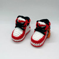 Thumbnail for baby crochet shoes AJ1 Off White Chicago