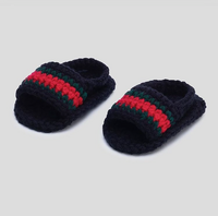 Thumbnail for Baby Crochet Sneakers - Gucci Slides - Baby Sneakers Shop - unisex baby crochet shoes