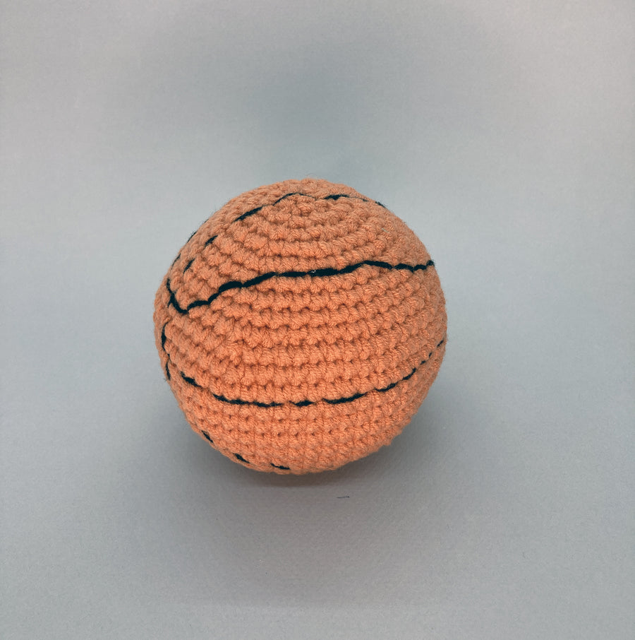 Small Crochet BasketBall (Toy) - Baby Sneakers Shop - unisex baby crochet shoes