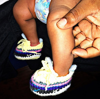 Thumbnail for social proof newborn crochet shoes nike air max