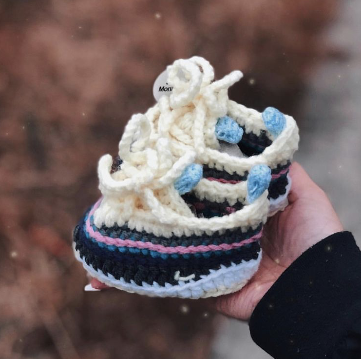 Nike crochet 2025 baby shoes
