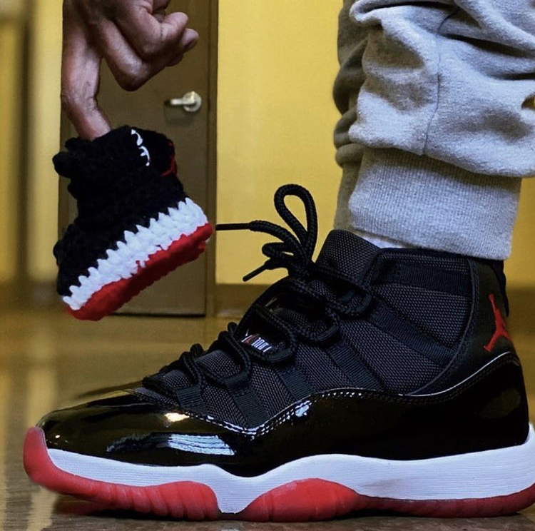 Jordan 11 hot sale bred baby