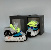 Thumbnail for Baby Crochet Sneakers - YZY Wave Runner - Baby Sneakers Shop - unisex baby crochet shoes