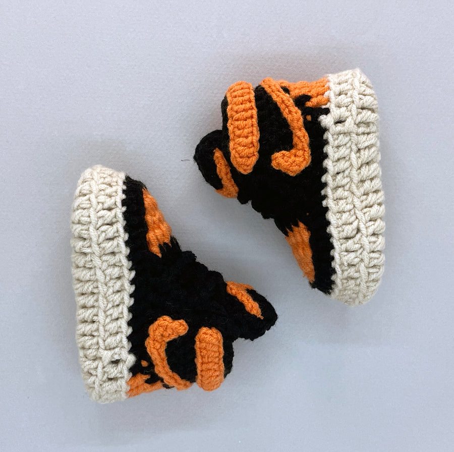 Baby Crochet Sneakers - AJ Orange Juice - Baby Sneakers Shop - unisex baby crochet shoes