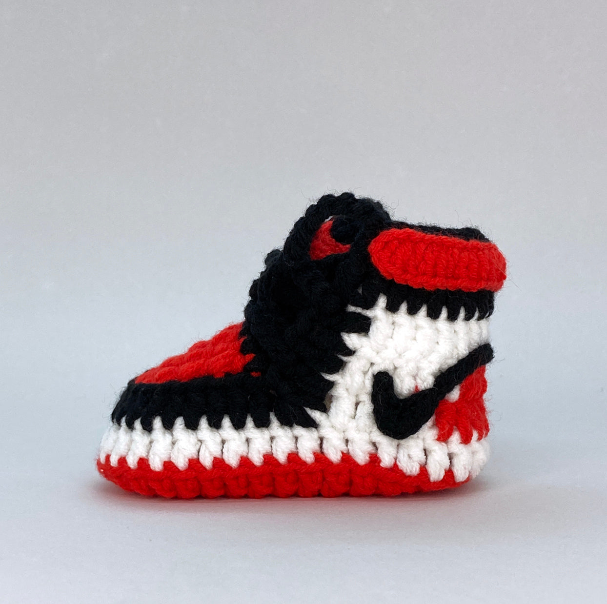 baby crochet sneakers AJ1 Chicago