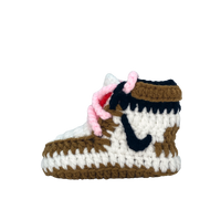 Thumbnail for Baby Crochet Sneakers - AJ1 Travis Scott - Baby Sneakers Shop - unisex baby crochet shoes