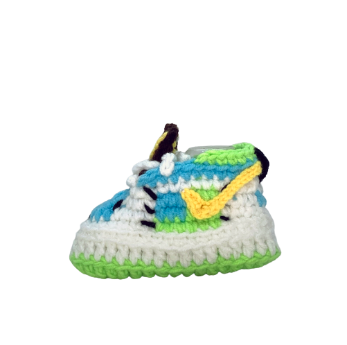 Baby Crochet Sneakers - Dunk Ben & Jerry's - Baby Sneakers Shop - unisex baby crochet shoes