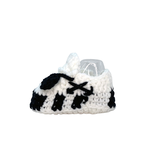 Baby Crochet Sneakers - Off White Vans - Baby Sneakers Shop - unisex baby crochet shoes