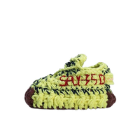 Thumbnail for Baby Crochet Sneakers - YZY Frozen - Baby Sneakers Shop - unisex baby crochet shoes