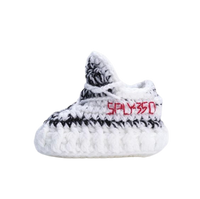 Thumbnail for Baby Crochet Sneakers - YZY Zebra - Baby Sneakers Shop - unisex baby crochet shoes
