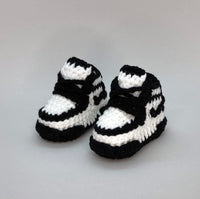 Thumbnail for Baby Crochet Sneakers - Dunk Panda - Baby Sneakers Shop - unisex baby crochet shoes