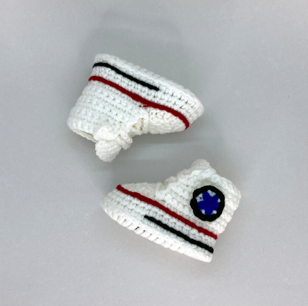 Baby Crochet Sneakers Converse Cream